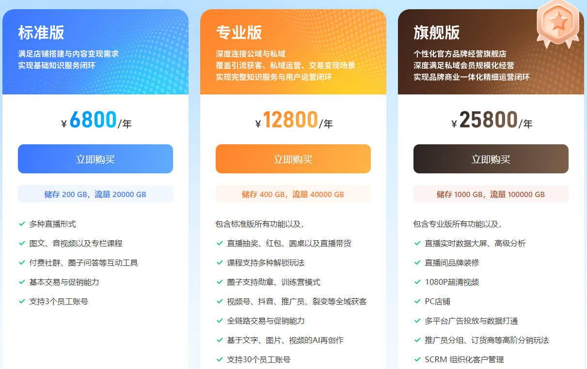 小鹅通私域直播成本详解：选择适合方案，优化直播经济效益