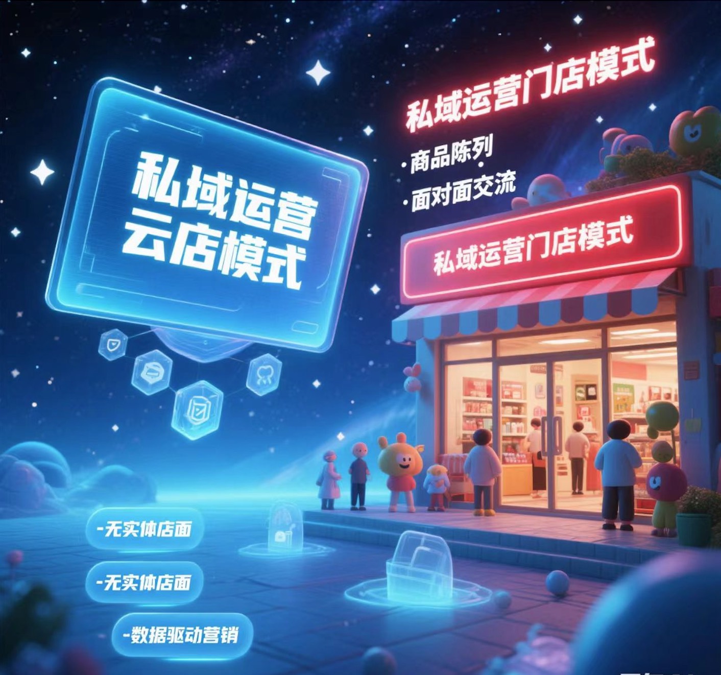私域里的云店模式和门店模式有什么区别？